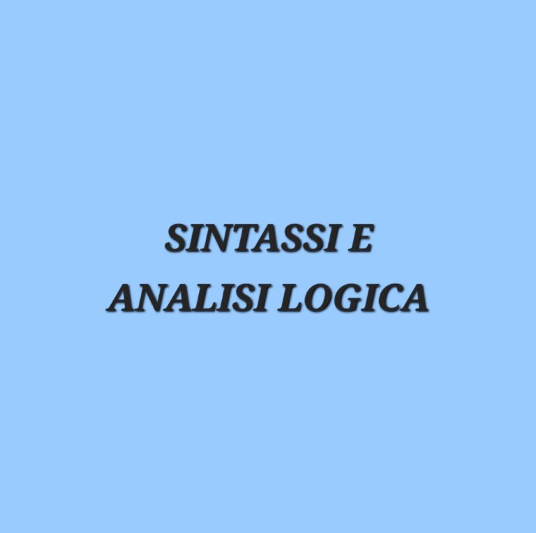 LA FRASE SEMPLICE E LA FRASE MINIMA